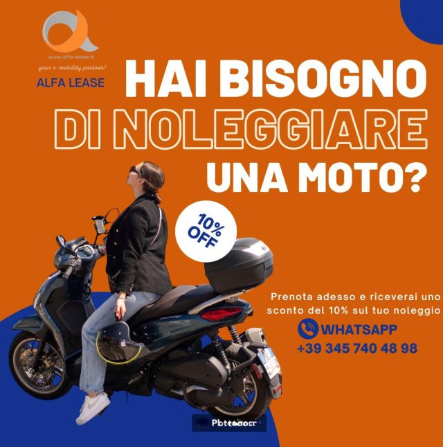 Offerta motorini Alfa Lease 10% sconto